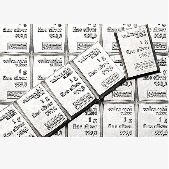 SALE 5x 1G Bars of Valcambi Suisse Fine Silver Bars .999 Silver Bundle of 5! - Picture 3 of 8